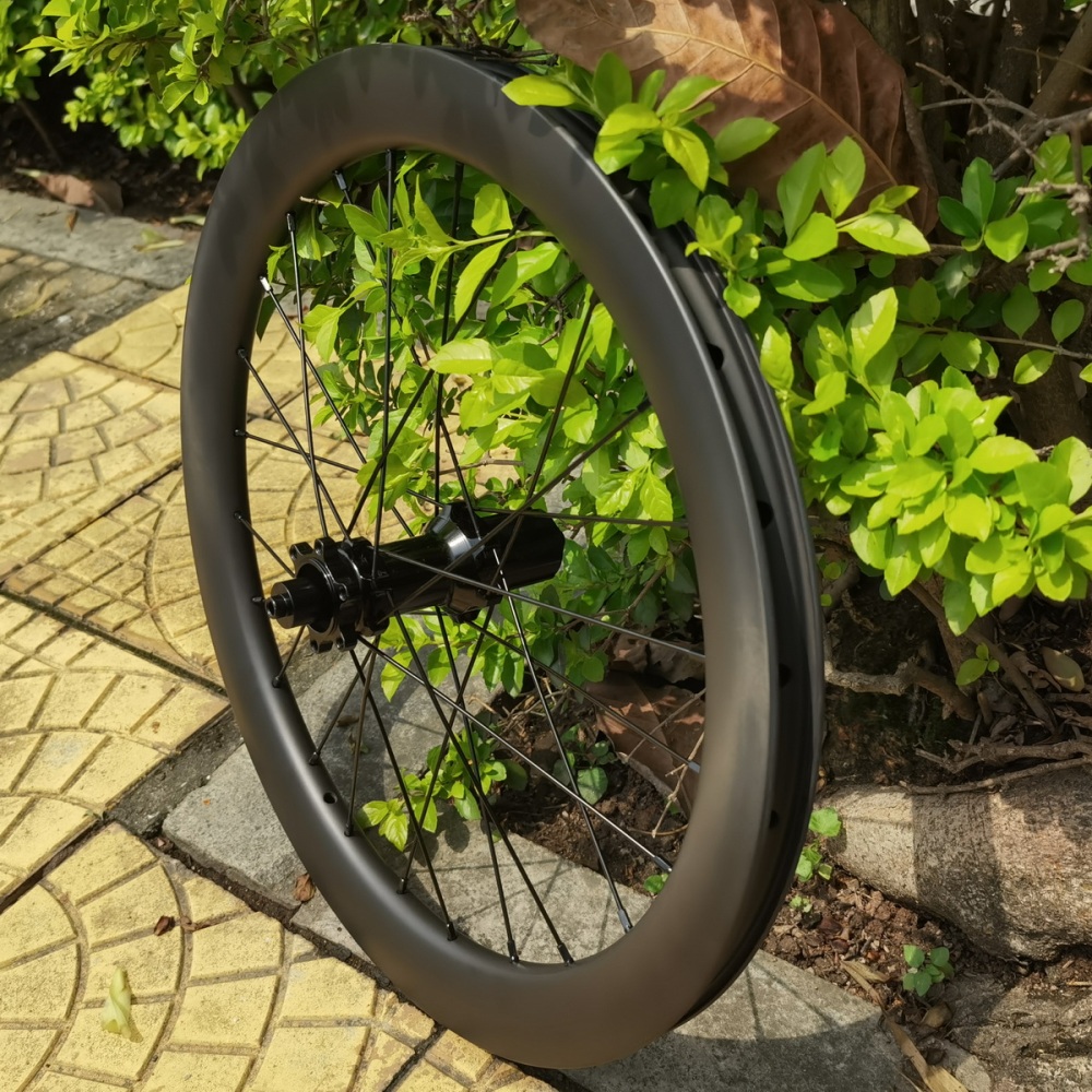 20 Inch Folding Bike Carbon Wheels Tubeless Compatible With Clincher 26mm External Width 38MM 45MM Height  Disc Brake