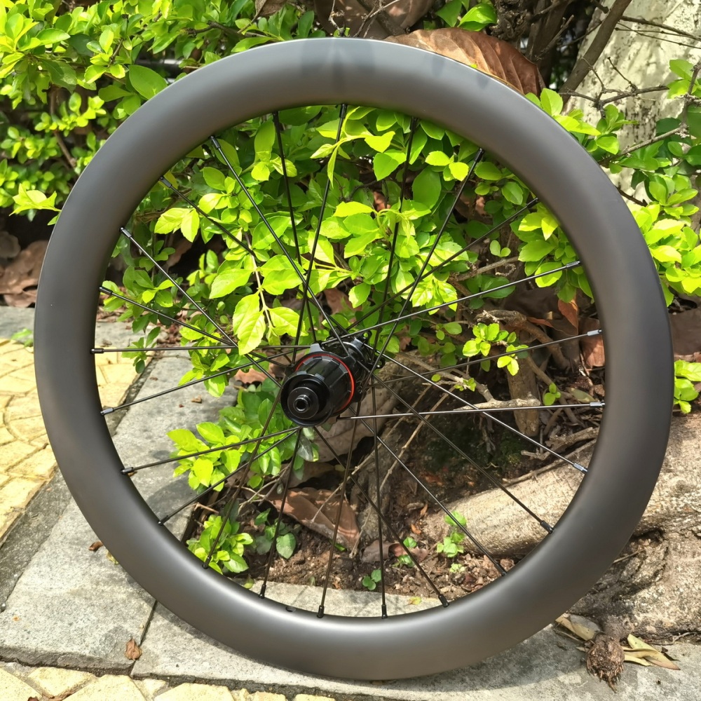 20 Inch Folding Bike Carbon Wheels Tubeless Compatible With Clincher 26mm External Width 38MM 45MM Height  Disc Brake