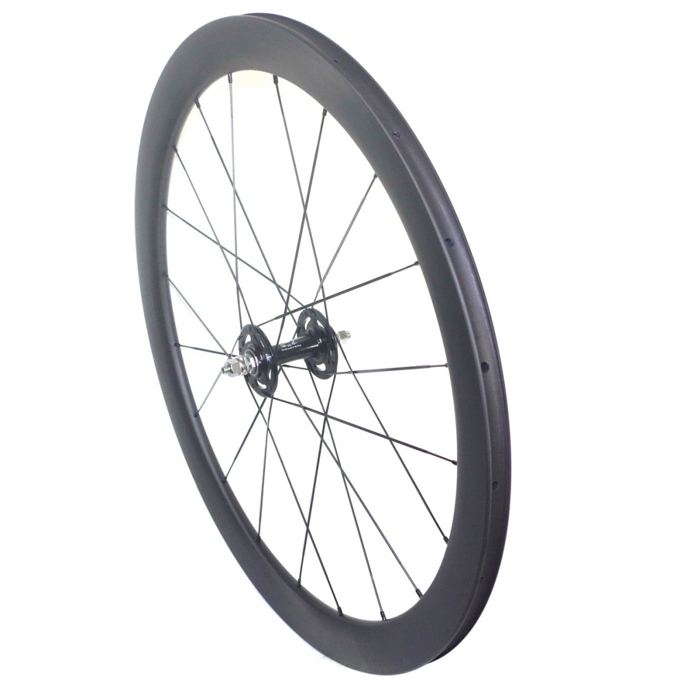 700C Track Bike Carbon Wheels Fixed Gear Carbon Wheelset  50mm 60mm 88mm Profile 23mm External Width Clincher Flipflop Hub