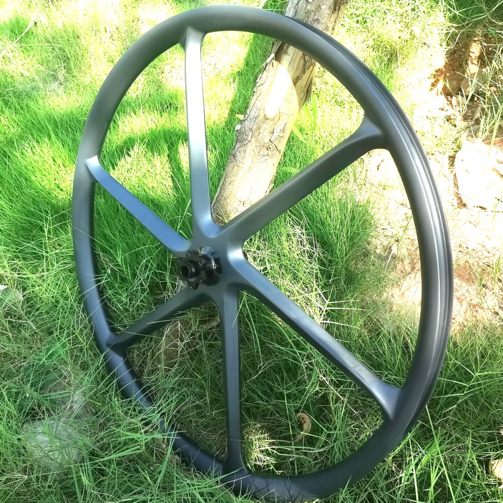 29ER 6 Spoke MTB Carbon Wheels 31MM inner Width XD, HG,MS Ratchet Hub Mountan Bke Wheels Through Axle Boost