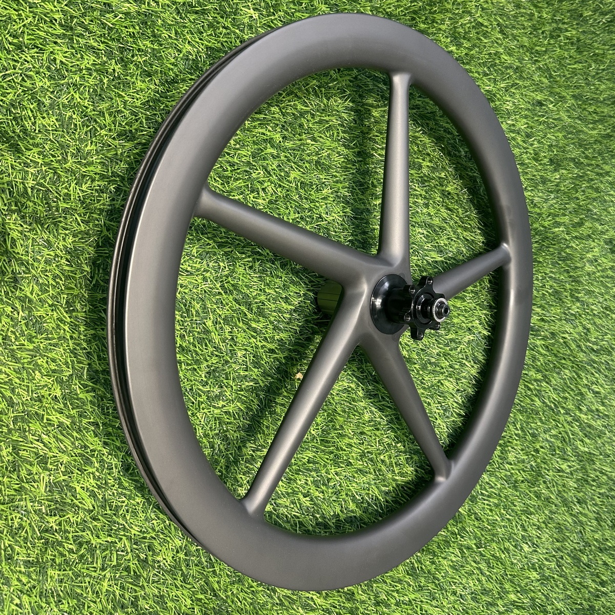 Five Spoke 451 Carbon Wheels Tubeless Compatible Width Clincher Disc Brake Rims Rims Brake 38mm Depth 19mm Inner Width Center Lock 6 Bolts