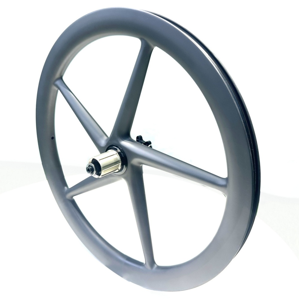 Five Spoke 451 Carbon Wheels Tubeless Compatible Width Clincher Disc Brake Rims Rims Brake 38mm Depth 19mm Inner Width Center Lock 6 Bolts