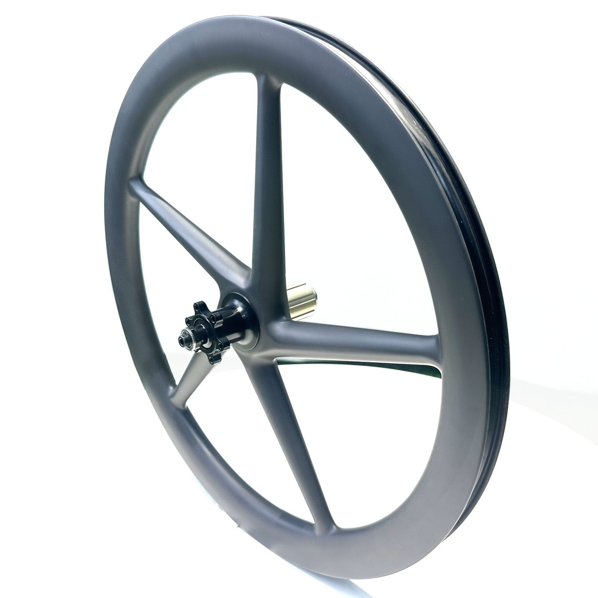 Five Spoke 451 Carbon Wheels Tubeless Compatible Width Clincher Disc Brake Rims Rims Brake 38mm Depth 19mm Inner Width Center Lock 6 Bolts