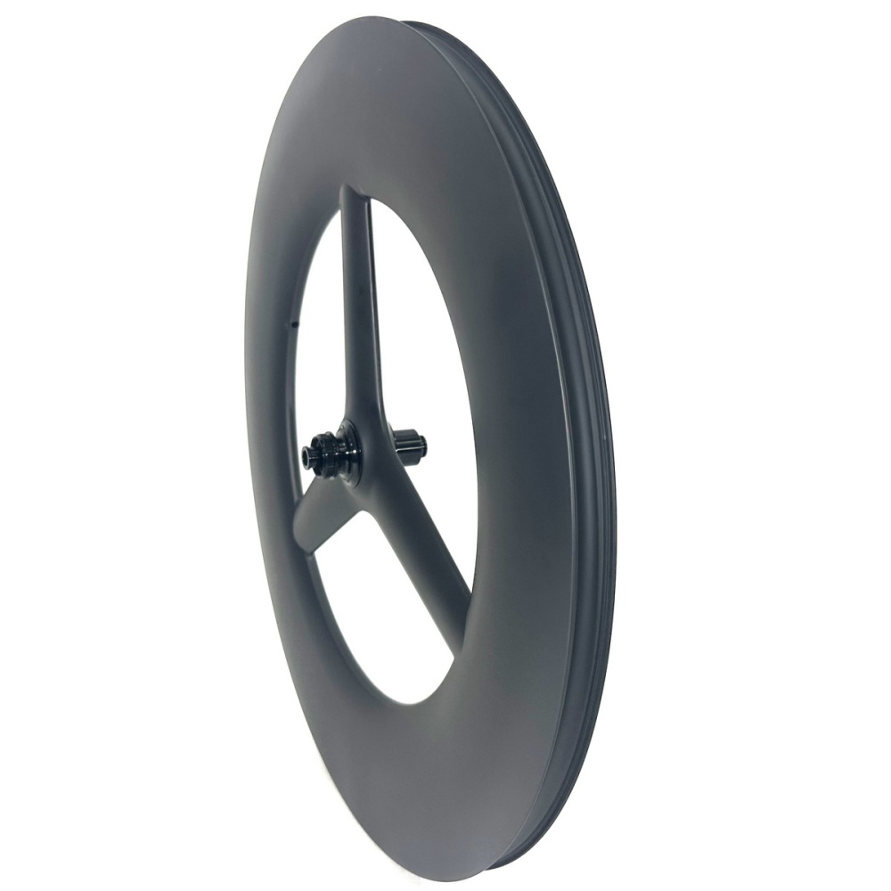 700C TrI Spoke Carbon Wheels 120mm Depth 28MM External Width Tubeless Ready Disc Brake Center lock HG XDR TT Iron Man