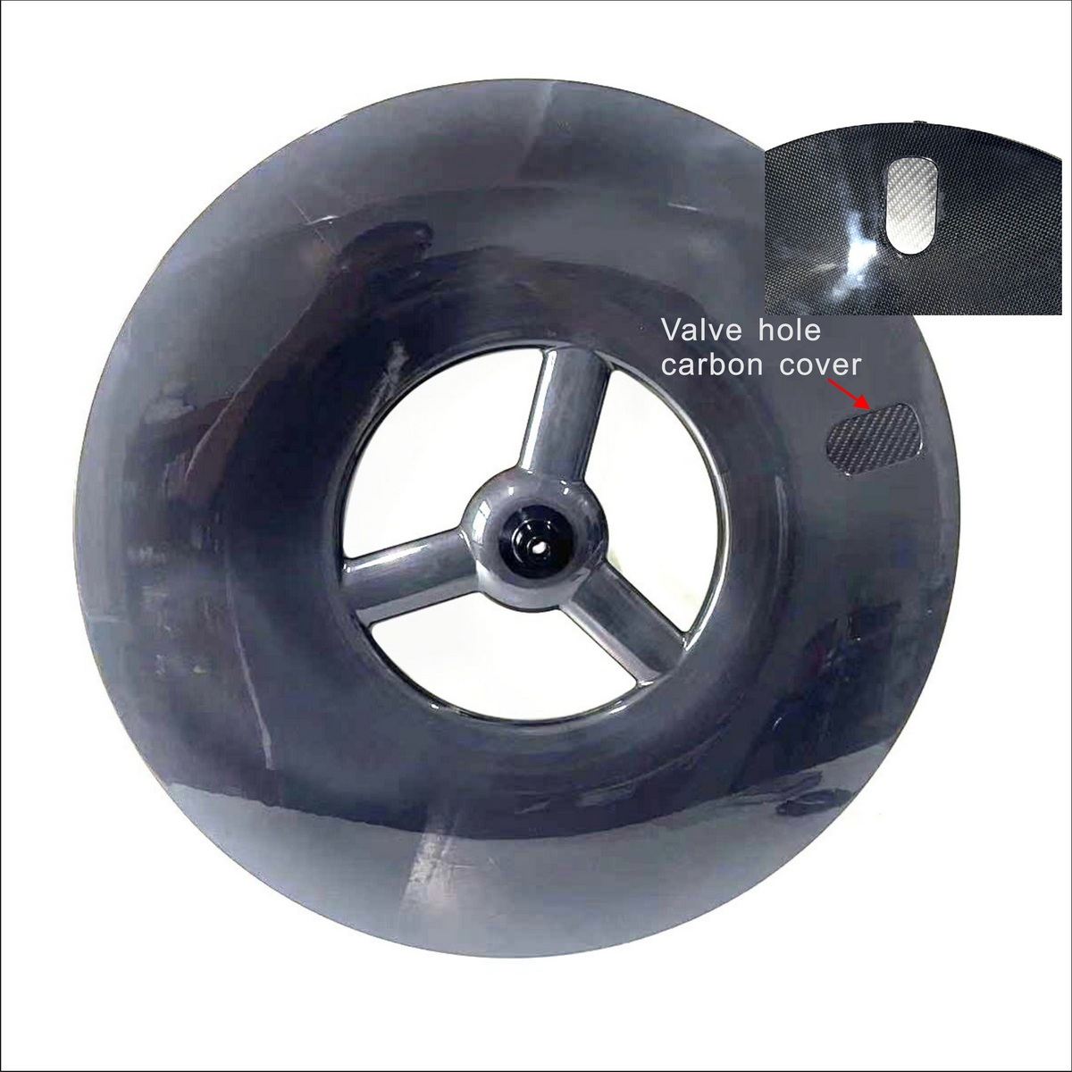 700c Tri Spoke Carbon Wheels TT Iron Man Bicycle WHEELS 180mm Profiles 22.5MM Inner Width