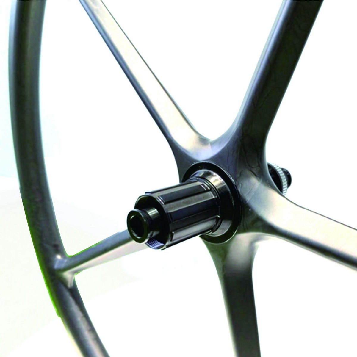 700C Five Spoke Road Gravel Bike Carbon Wheels Tubeless Ready 21.6mm Inner Width Center Lock HG, XDR, MSR Freebody