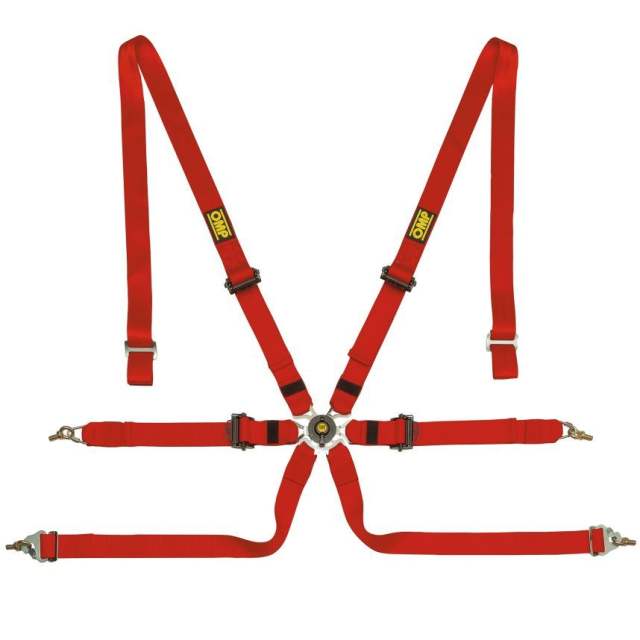 OMP One 2 Pull Down Saloon 6 Point Endurance Harness