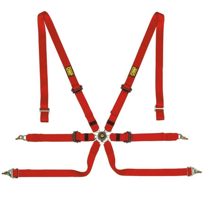 OMP One 2 Pull Down Saloon 6 Point Endurance Harness