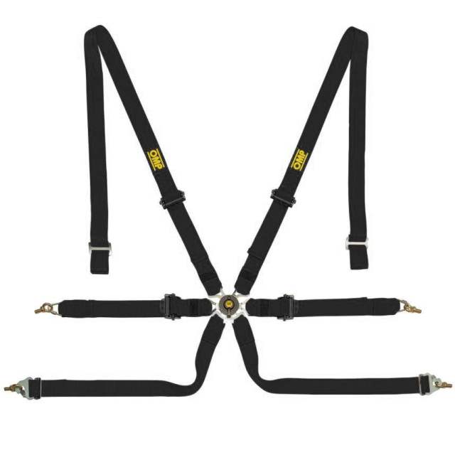 OMP One 2 Pull Down Saloon 6 Point Endurance Harness