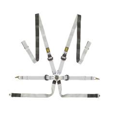 OMP One-D 2 Pull Down Saloon 6 Point Dyneema Harness