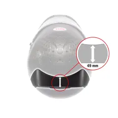 Bell Rear Spoiler For Bell HP7/RS7/HP5/GT5/KC7 Helmets In Clear