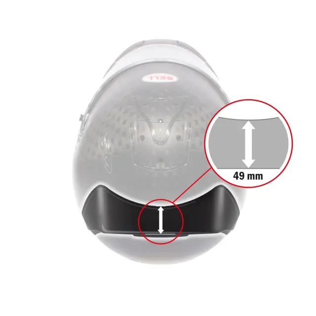Bell Rear Spoiler For Bell HP7/RS7/HP5/GT5/KC7 Helmets In Clear