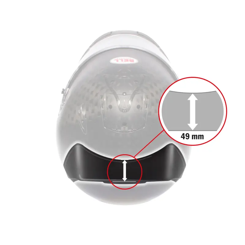 Bell Rear Spoiler For Bell HP7/RS7/HP5/GT5/KC7 Helmets In Clear