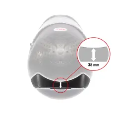 Bell Rear Spoiler For Bell HP7/RS7/HP5/GT5/KC7 Helmets In Clear