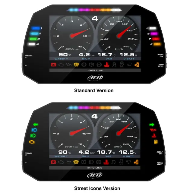 AIM Motorsport MXG 1.3 Strada Dash (7" Colour TFT Display)