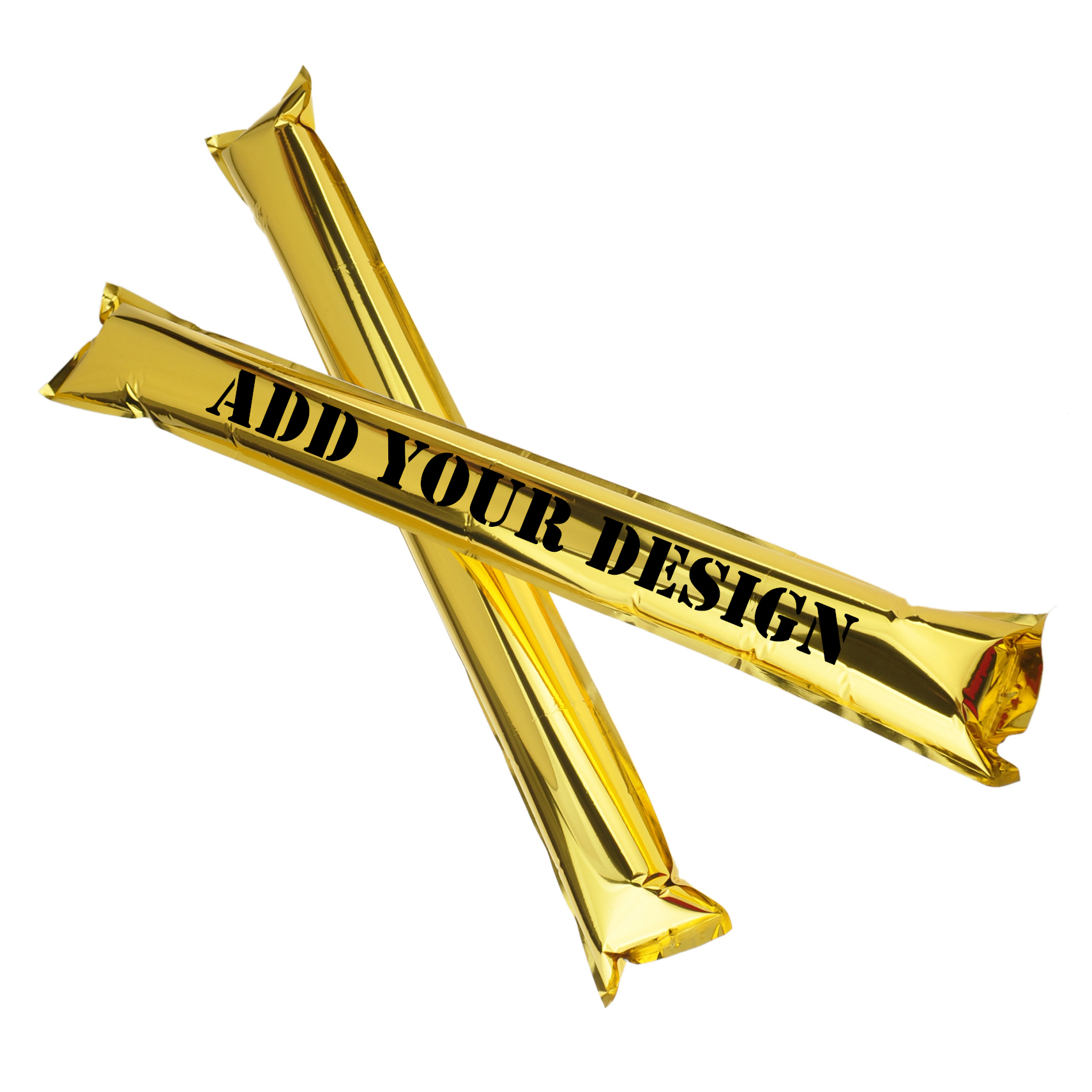 Custom Printed Thunder Sticks, Noisemakers, Bam Bam Sticks