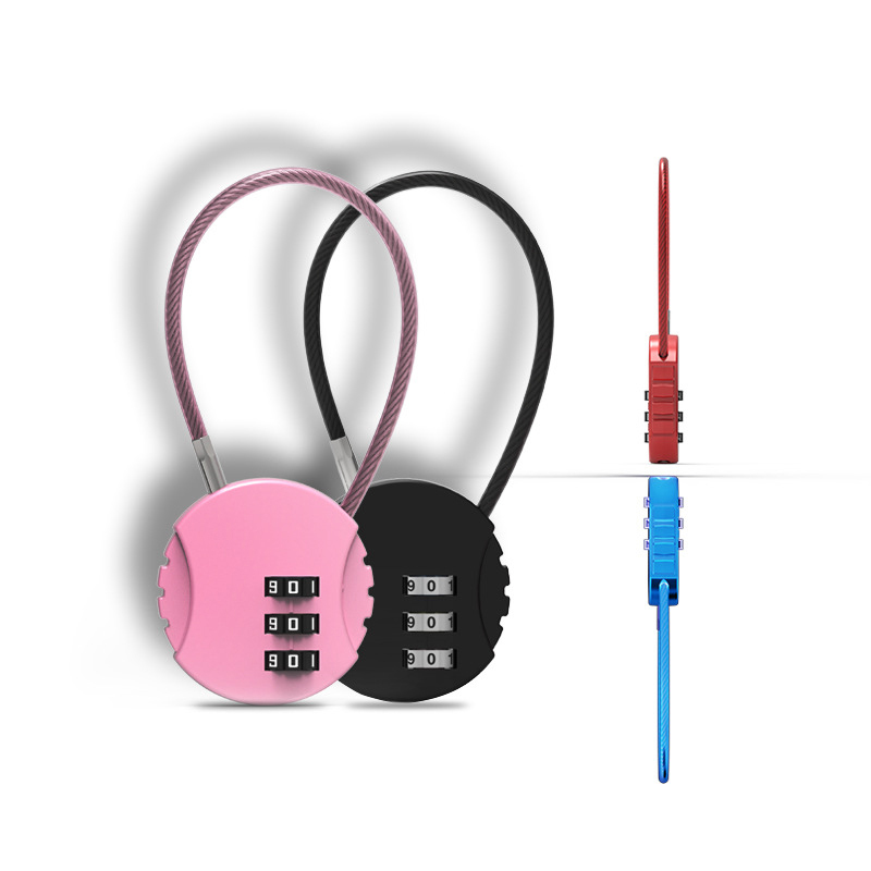 Round Shaped 3 Digit Combination Padlock