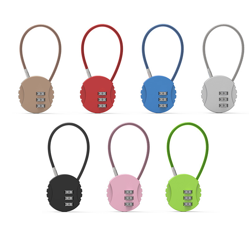 Round Shaped 3 Digit Combination Padlock