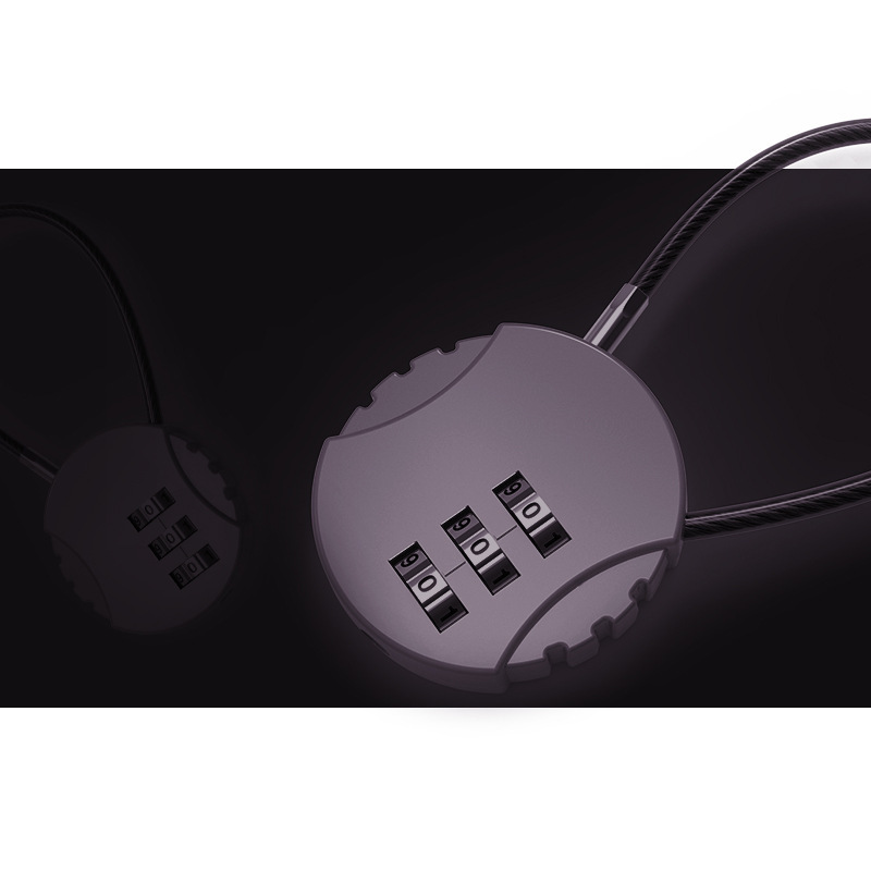 Round Shaped 3 Digit Combination Padlock