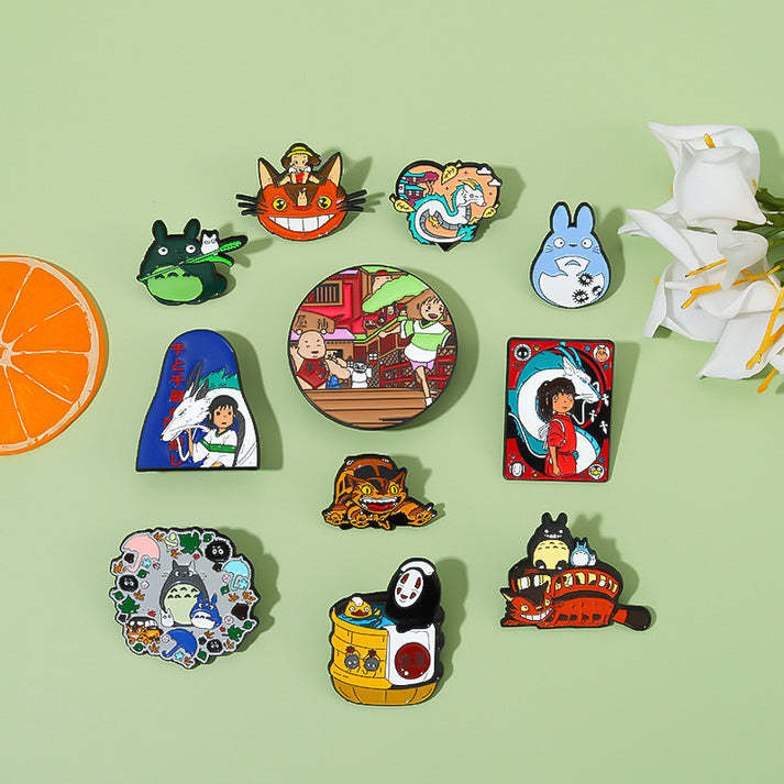Japanese Anime Kawaii Cute Character Totoro Spirited Away Pins