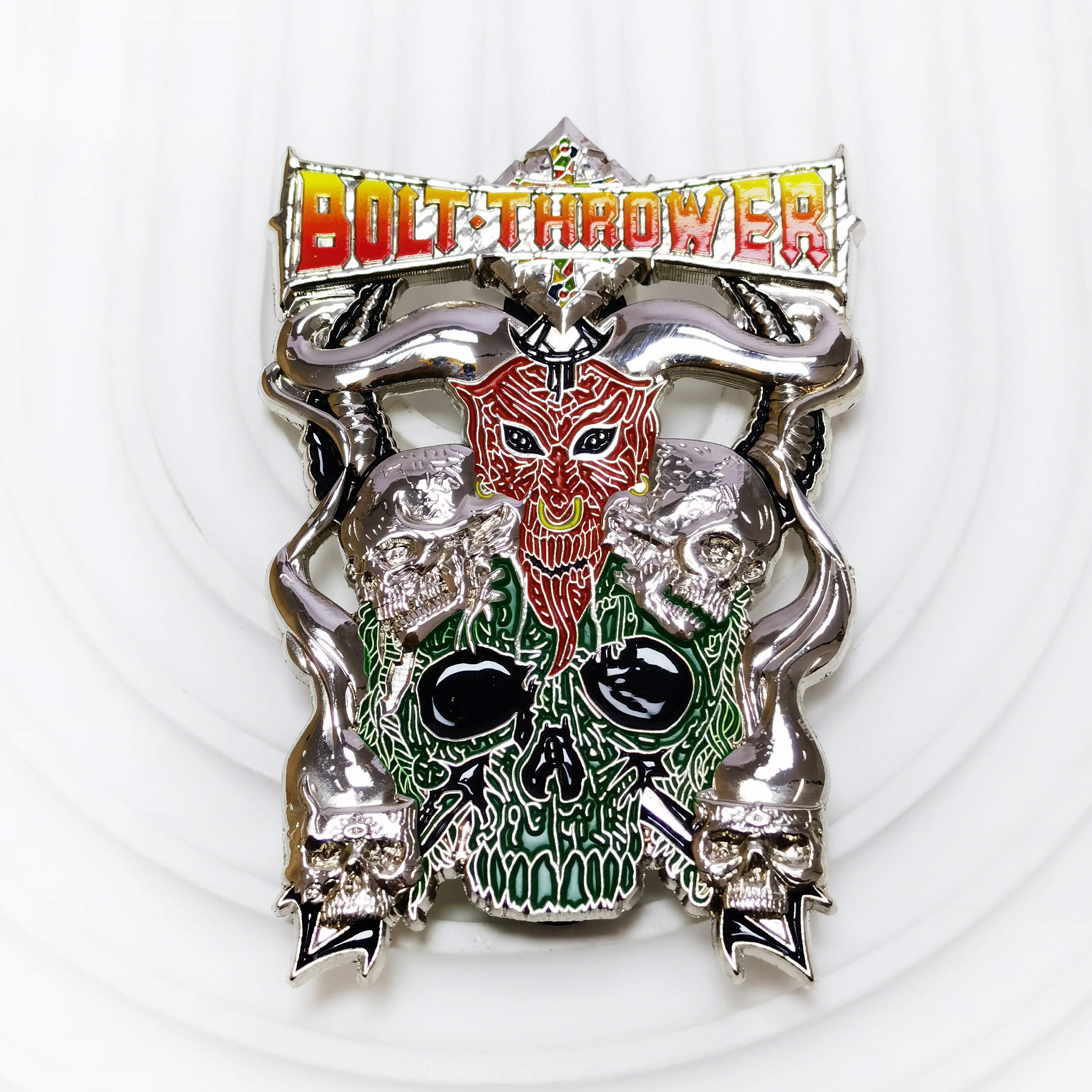 Bolt Thrower Cenotaph Logo Enamel Pin – Heavy Metal Memorabilia