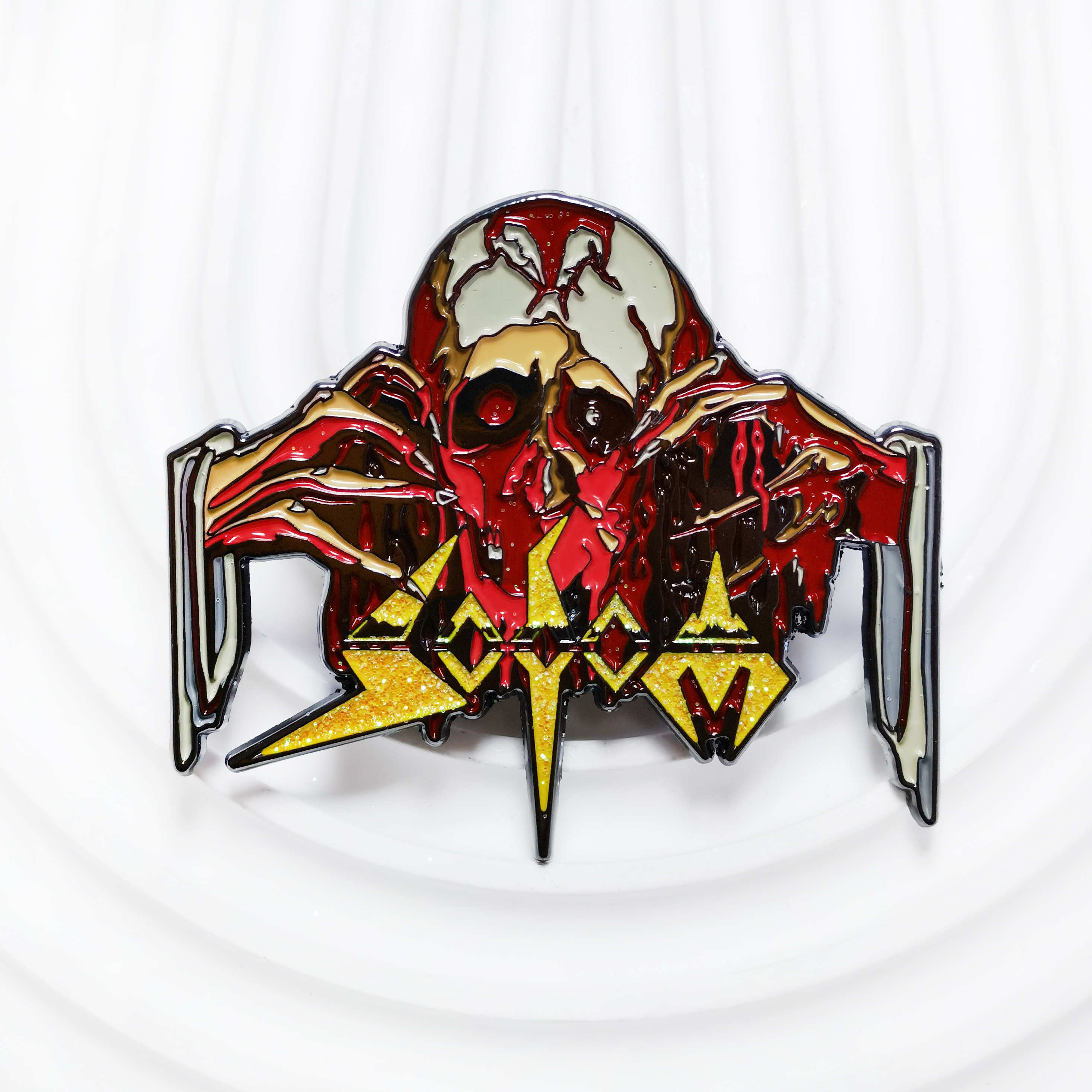 Sodom - "Obsessed by Cruelty" Enamel Pin – Limited Edition Thrash Metal Collectible
