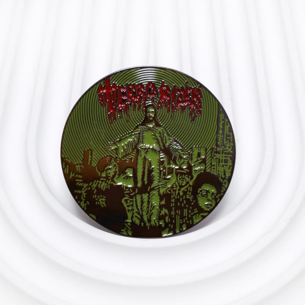 Terrorizer "World Downfall" Pin – Ultimate Grindcore Metal Memorabilia