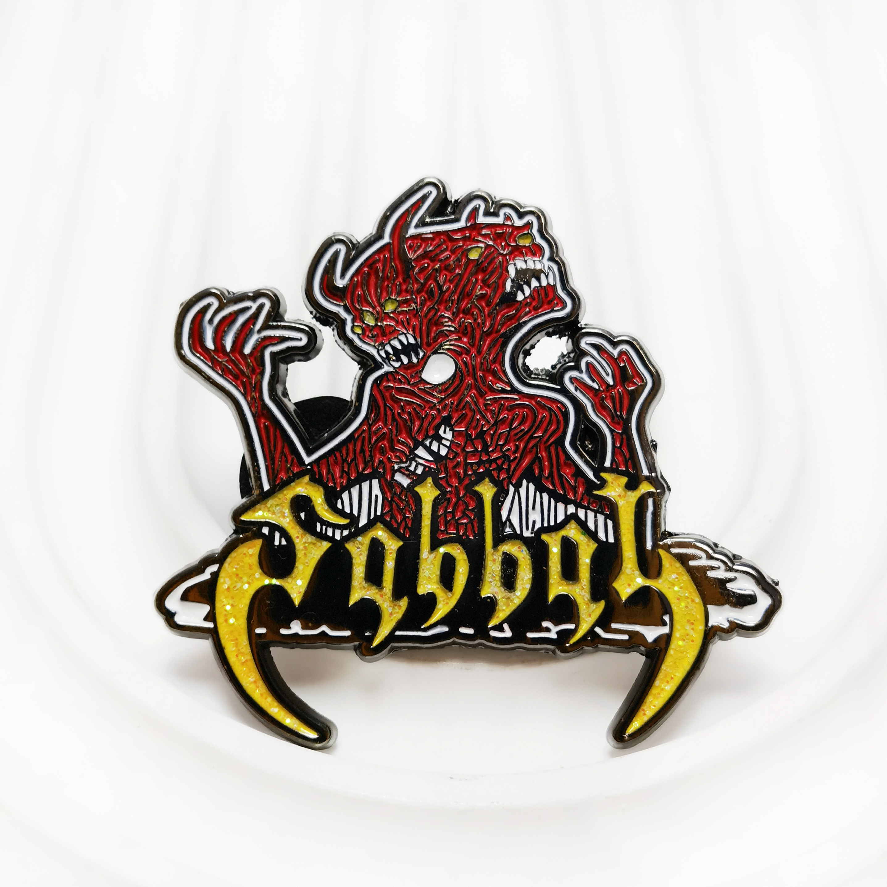SABBAT "Born By Evil Blood" Soft Enamel Pin – Iconic Thrash Metal Collectible