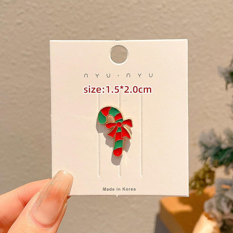 2024 New Christmas Elk Brooch Personalized Metal Santa Claus Badge Pin Cartoon Collar Ornament