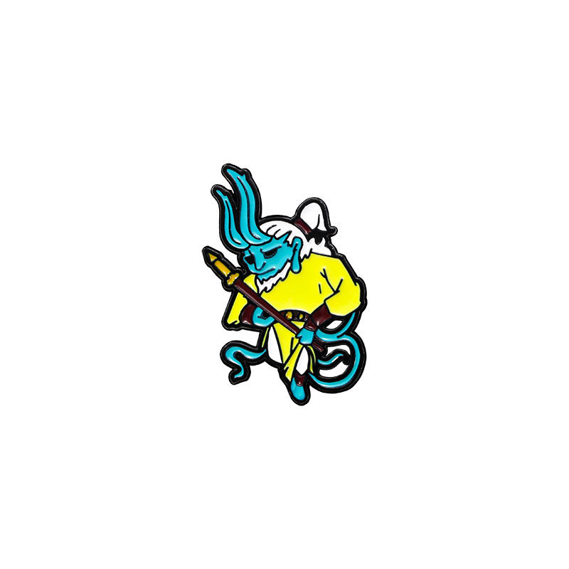 Black Myth Wukong peripheral brooch cartoon destiny man golden hoop Sun Wukong Monkey King alloy paint badge