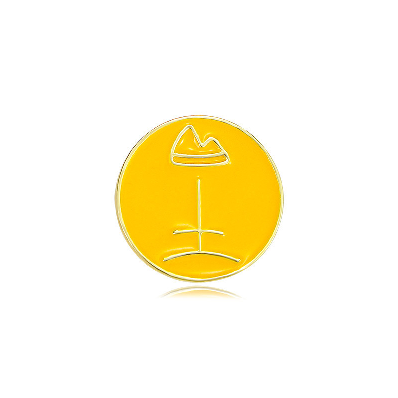 Original new national trend gold, wood, water, fire and earth five elements brooch Chinese style alloy badge clothing decoration badge