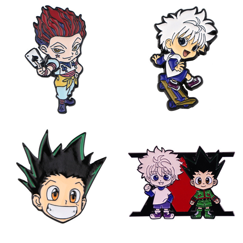 Hunter x Hunter Hisoka, Gon & Killua Enamel Pins | Pinrealm Collection