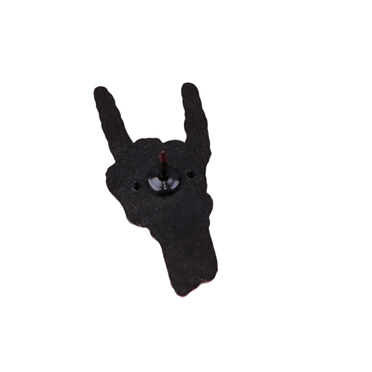Skull finger rock gesture brooch badge clothing backpack jewelry accessories pin cross-border foreign trade hot-selling badge