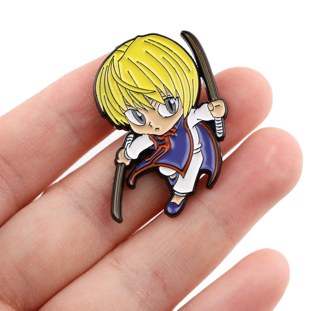 Hunter x Hunter Anime Badge Alloy Oil Drop Brooch Badge Cross-border Foreign Trade Hot-selling Clothing Backpack Jewelry Accessories