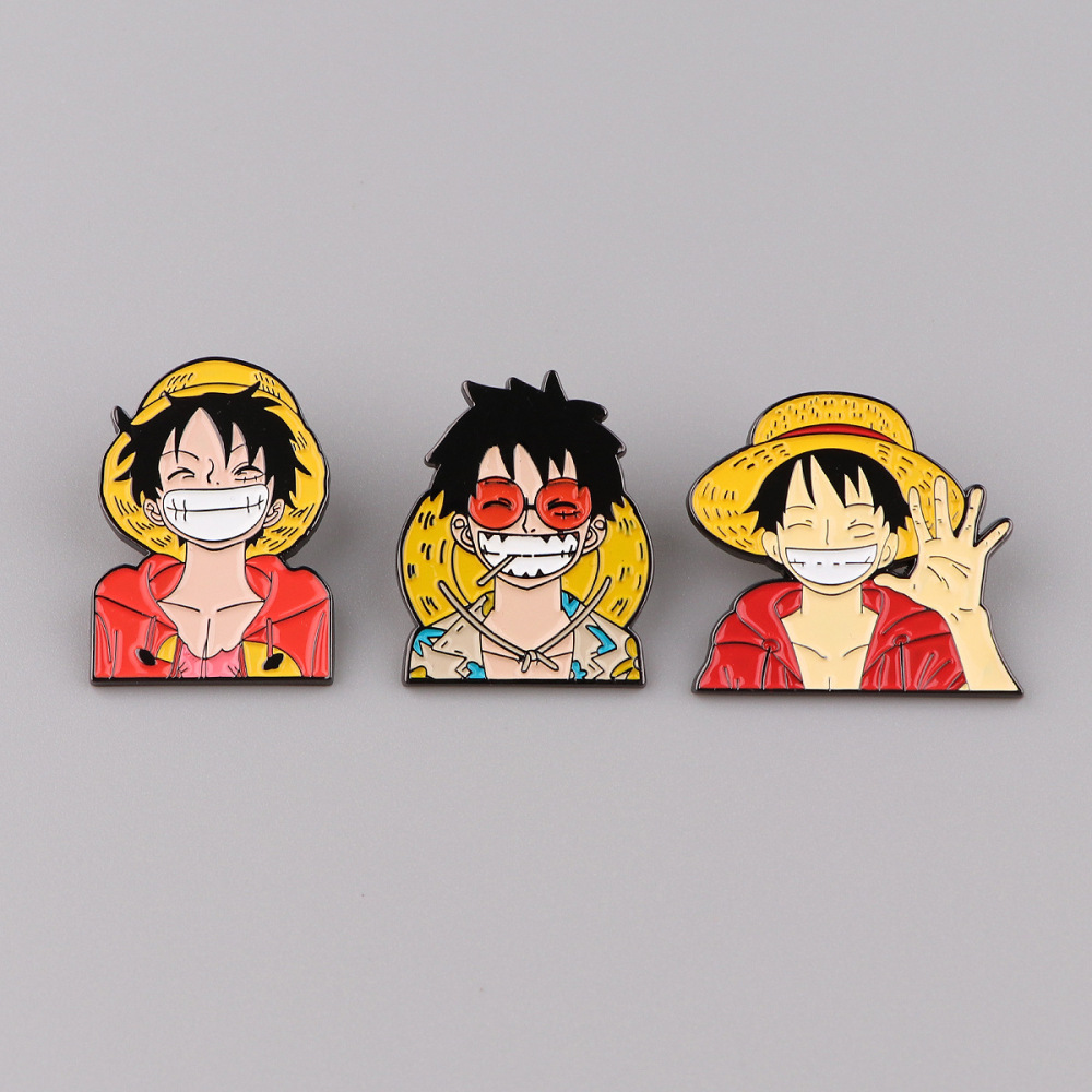 Monkey D. Luffy Soft Enamel Pin – ONE PIECE Pinrealm Collection