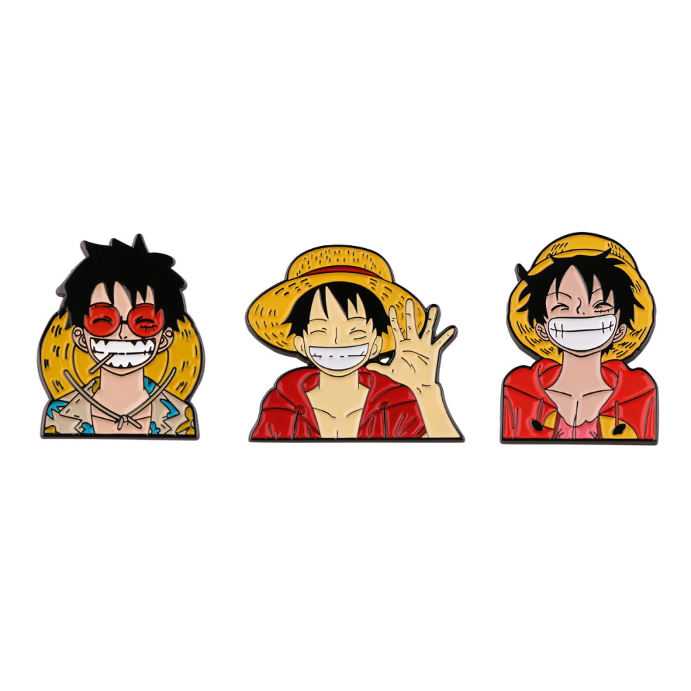 Monkey D. Luffy Soft Enamel Pin – ONE PIECE Pinrealm Collection