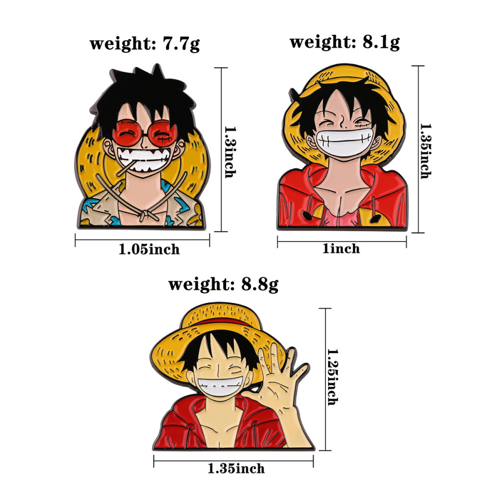 Monkey D. Luffy Soft Enamel Pin – ONE PIECE Pinrealm Collection