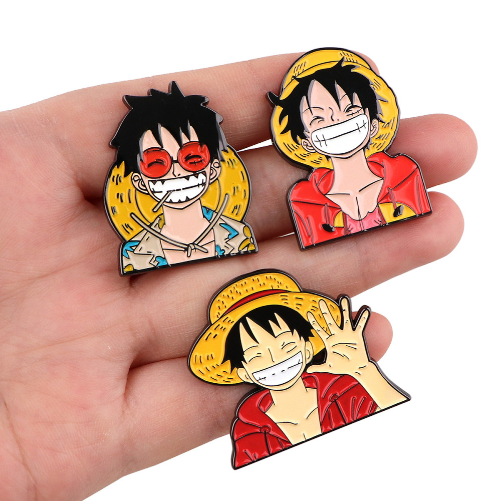 Monkey D. Luffy Soft Enamel Pin – ONE PIECE Pinrealm Collection