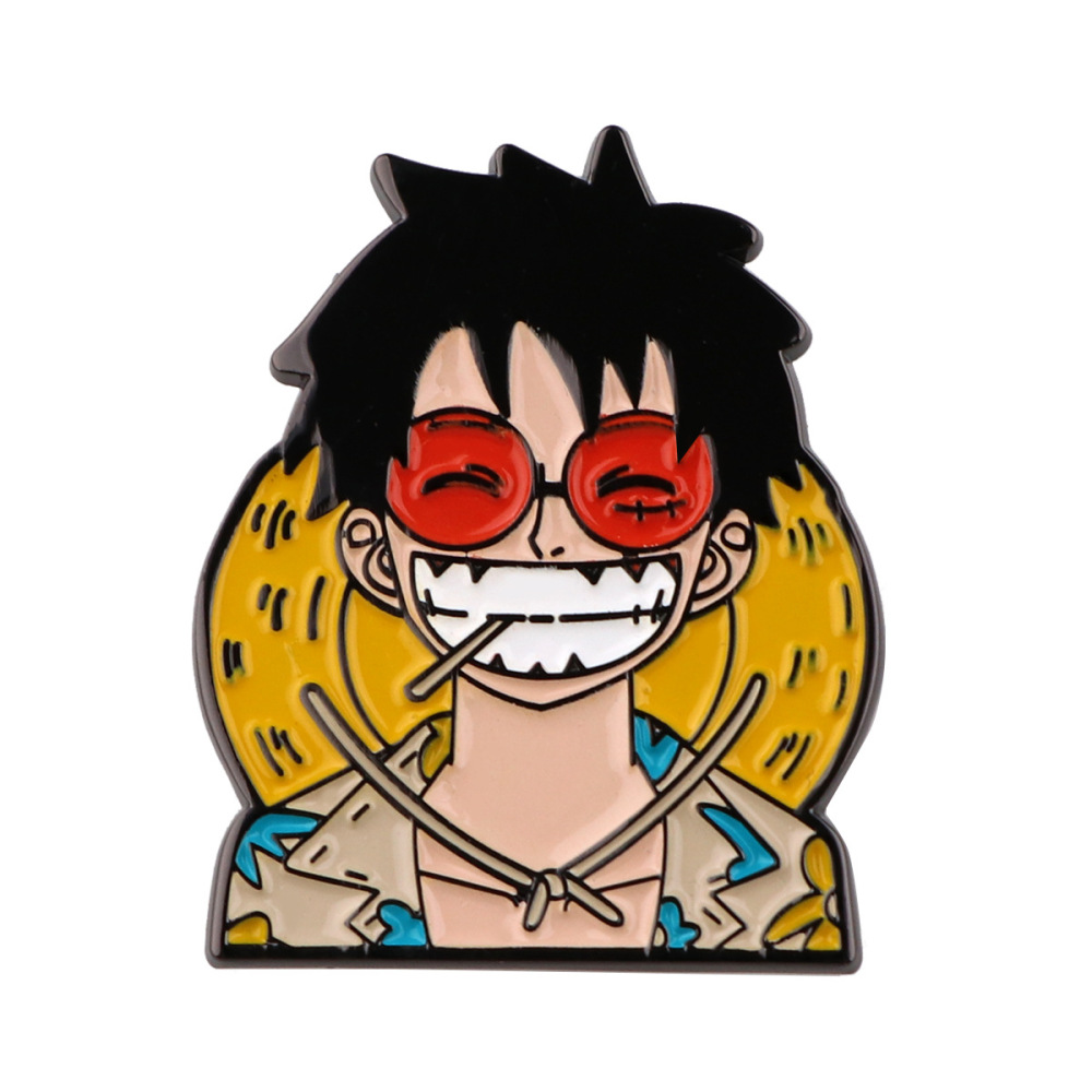 Monkey D. Luffy Soft Enamel Pin – ONE PIECE Pinrealm Collection