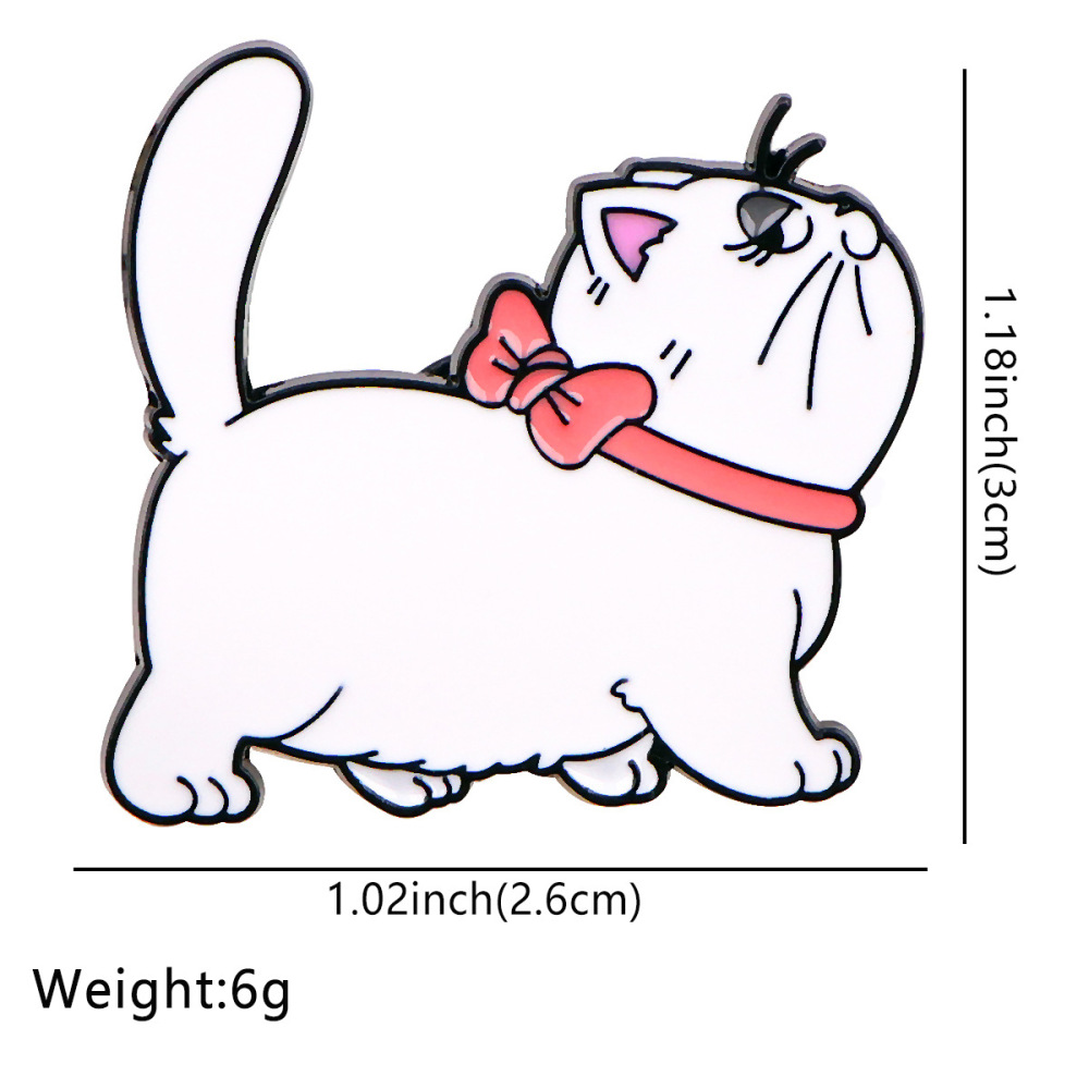 Cute cat brooch badge clothing backpack jewelry accessories pin oil drop alloy badge cross-border foreign trade hot sale