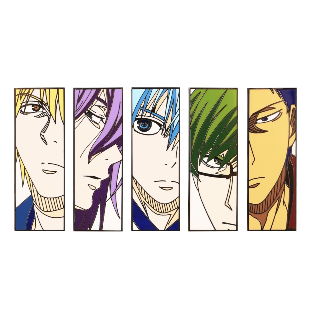 Kuroko's basketball metal badge Kise Ryota Midorima Shintaro Murasakibara Atsushi Kuroko Tetsuya Aomine Daiki