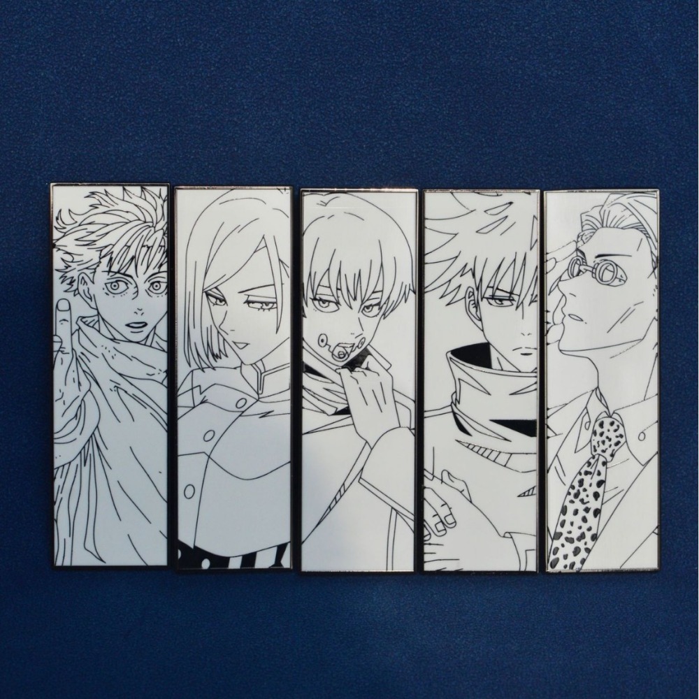 Jujutsu Kaisen White Plate Pin Badge