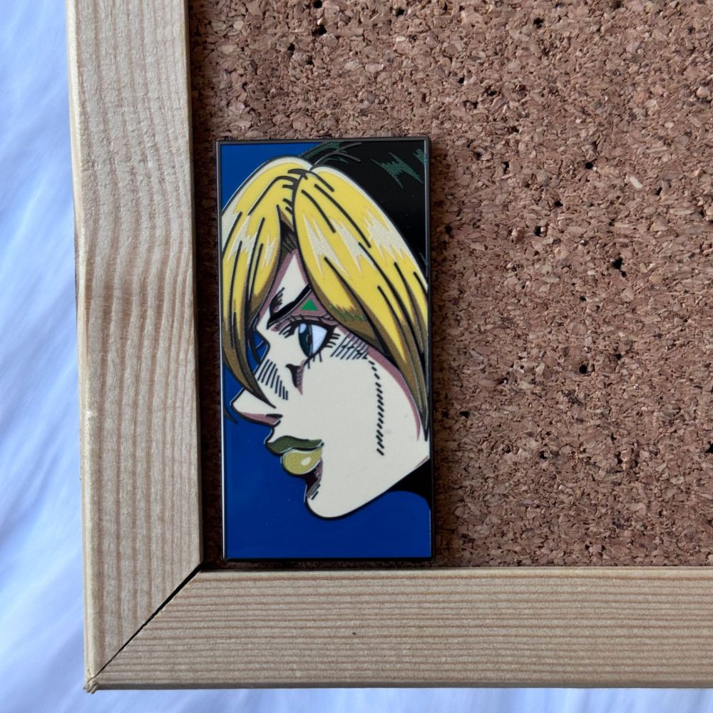 JoJo's Bizarre Adventure Hard Enamel Pin in dark blue
