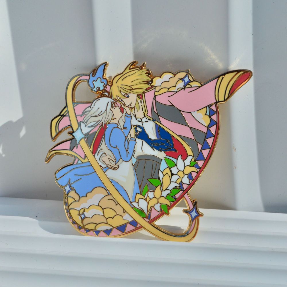 Sophie and Howl Dance Hard Enamel Pin 