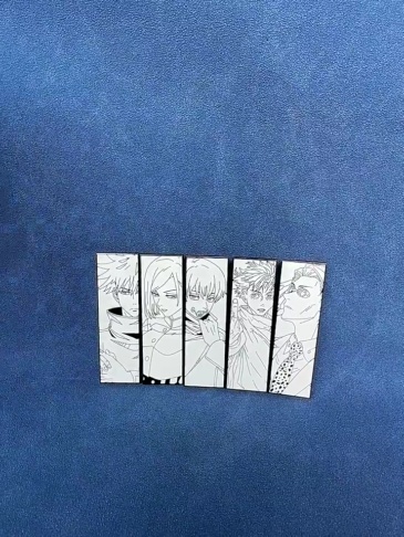 Jujutsu Kaisen White Plate Pin Badge – Featuring Okkotsu Yuta, Fushiguro Megumi, Kugisaki Nobara, Inumaki Toge, and Nanami Kento