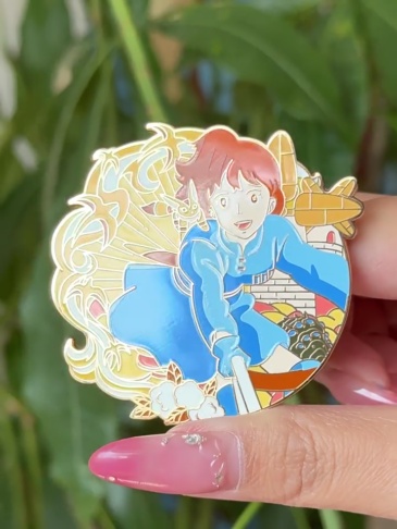 Nausicaä of the Valley of the Wind Enamel Pin – Hayao Miyazaki Fan Art