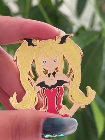 Shugo Chara Hard Enamel Pins – Hinamori Amu & Tsukiyomi Utau (Anime Design)