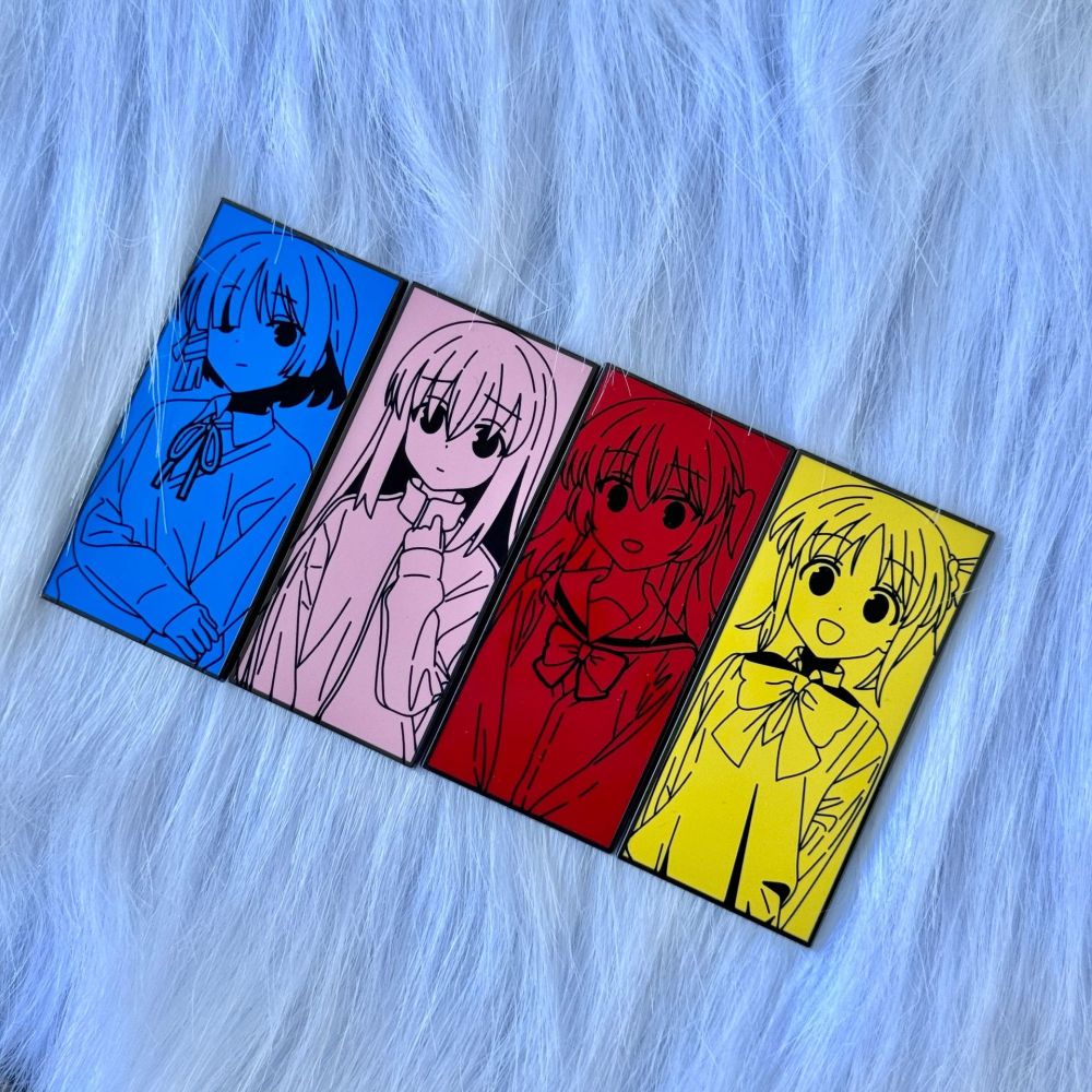 Bocchi The Rock Pins – Hitori Gotou, Ryo Yamada, Ikuyo Kita, Sei Nakayama Cute Enamel Pins