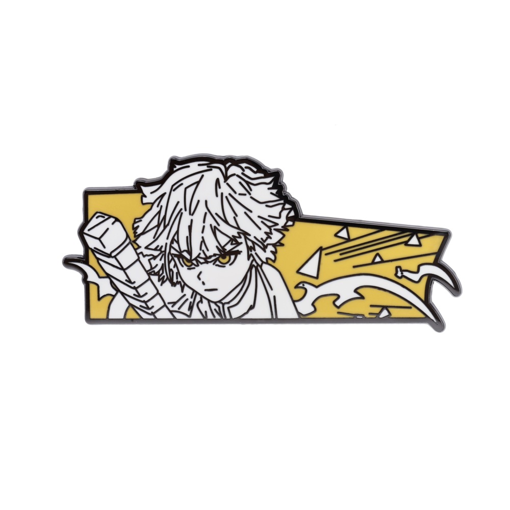 Demon Slayer Enamel Pin Set – Inosuke, Nezuko, Tanjiro & Zenitsu (Hard Enamel)