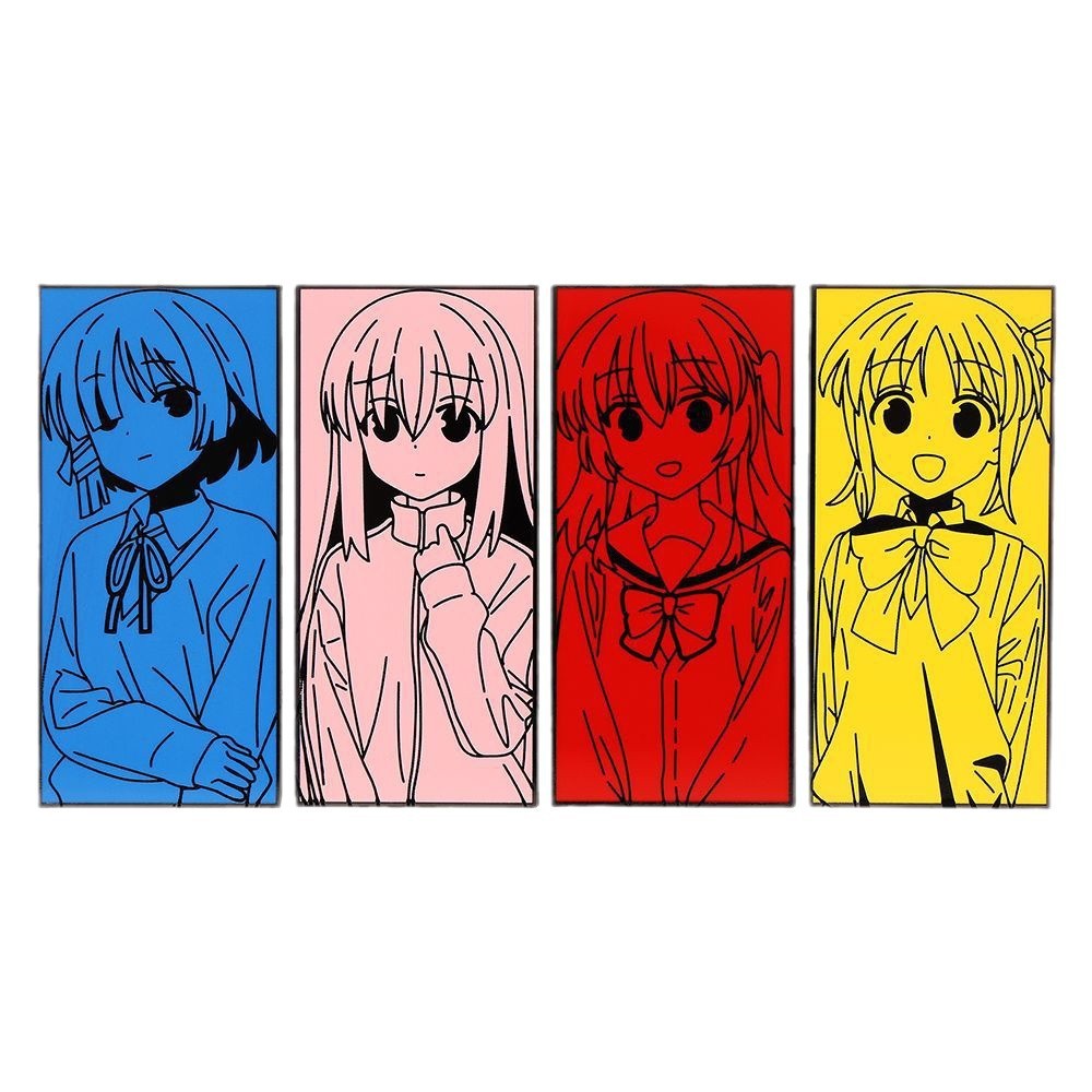 Bocchi The Rock Pins – Hitori Gotou, Ryo Yamada, Ikuyo Kita, Sei Nakayama Cute Enamel Pins